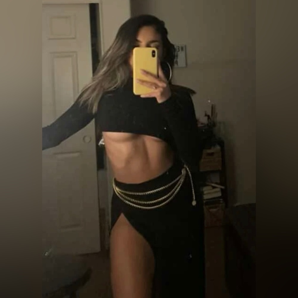 Embellished Gold Chain Belt - Picture 1 of 15